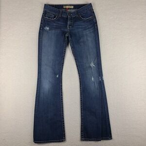 Buckle Women's Flare Jeans - Dark Blue